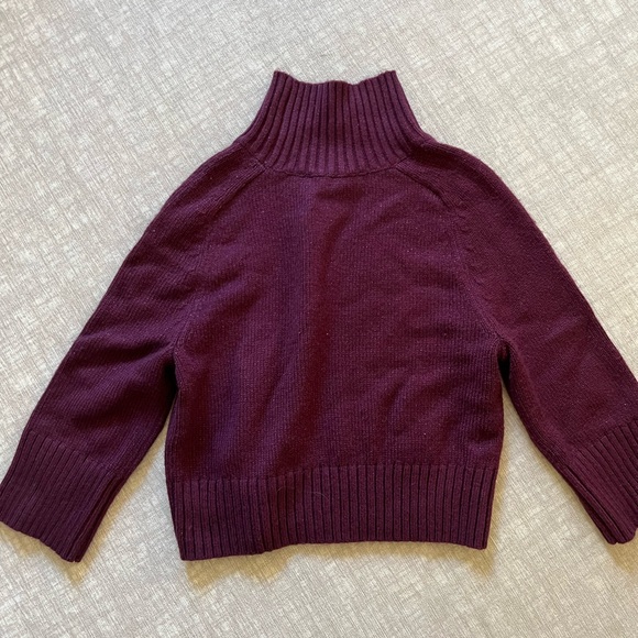 Ann Taylor Wool Blend Oversize Turtleneck Sweater - Picture 3 of 6